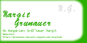 margit grunauer business card